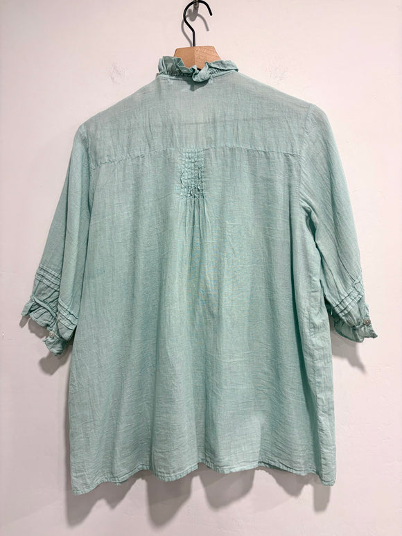 Ruffle Pleated Top