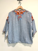Floral Embroidered Top-7