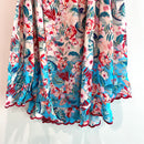 Cold Shoulder Floral Silk Top-10