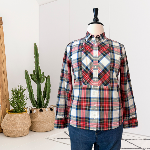 Plaid Long Sleeve Button Down Shirt