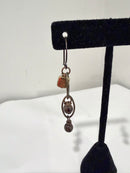 Bronze Beaded Earrings-2