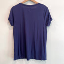 V-Neck Cuff Short Sleeve Tee-6