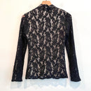 Lace V-Neck Long Sleeve Top-8