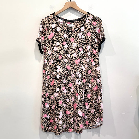 Floral Leopard Sleep Dress
