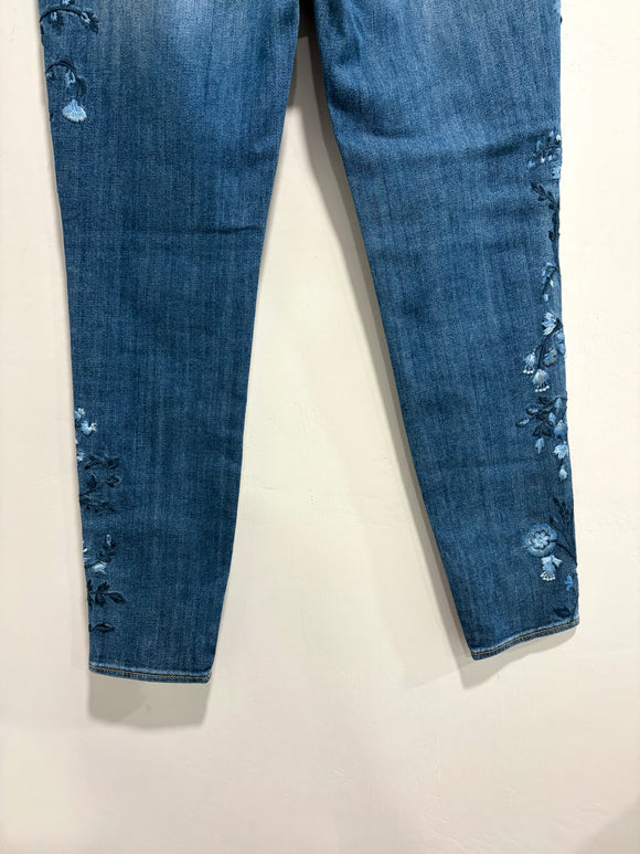 Floral High Rise Jeans