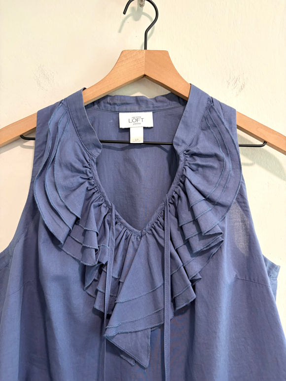 Ruffle V-Neck Top