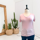 Cuff V-Neck Pocket Tee-1