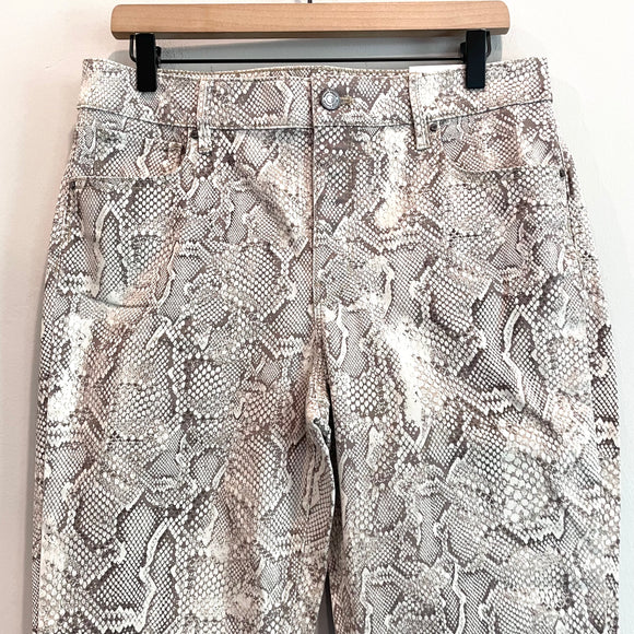 Snakeskin Skinny Jeans