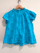Palm Tree Eyelet Top-2