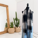 Plaid Cashmere Scarf-1