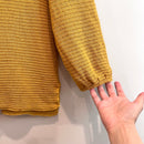 Ribbed Knit Balloon Sleeve Sweater-5
