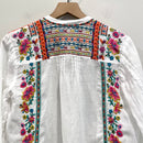 Floral Embroidered Ramie Top-11