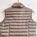Sleeveless Zip Front Puff Vest-11