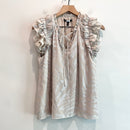 Ruffled Tie V-Neck Top-2