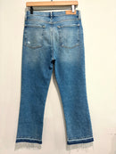 High Rise Slim Kick Jeans-5