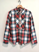 Plaid Long Sleeve Button Down Shirt-2
