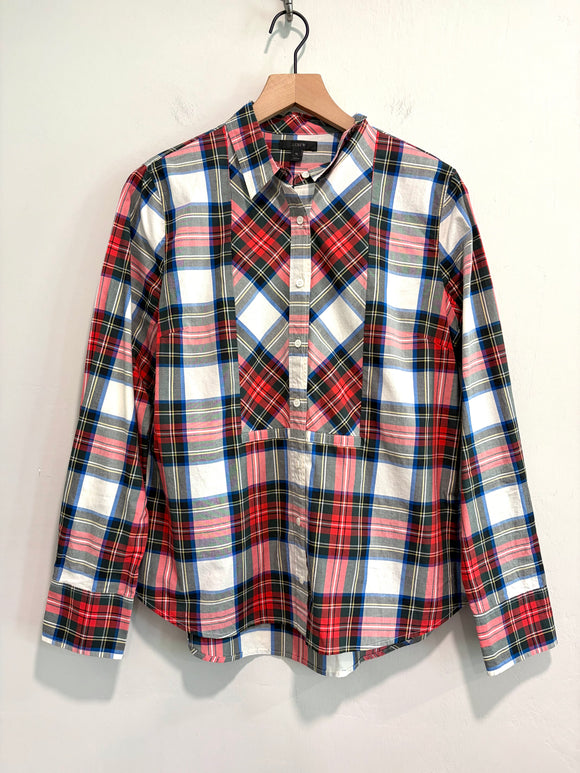 Plaid Long Sleeve Button Down Shirt