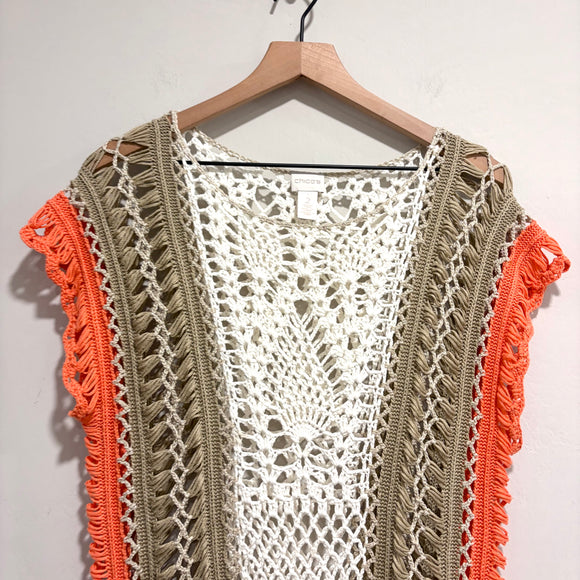 Open Crochet Knit Top