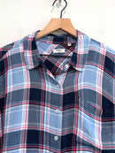 Plaid Button Down Top-3