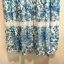 Floral Tiered Linen Midi Dress-5