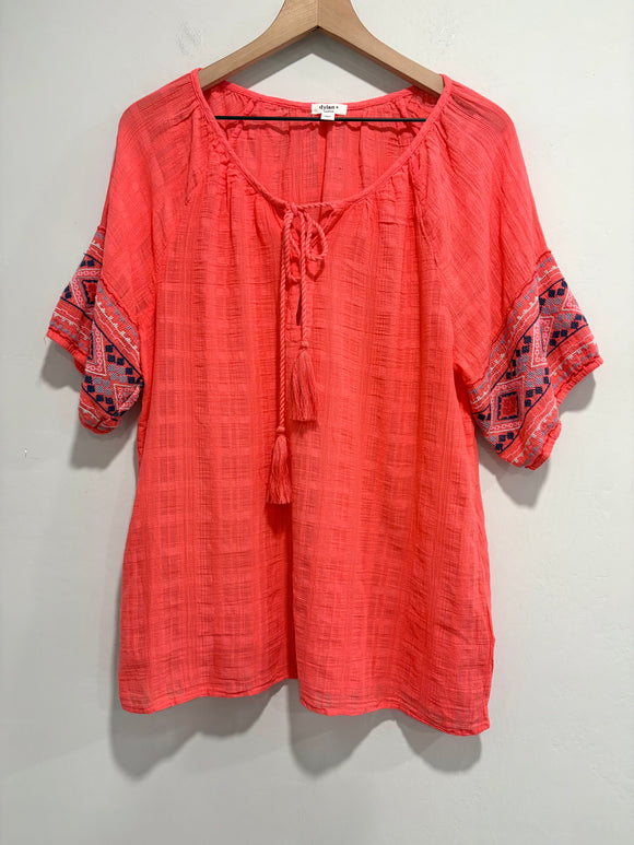 Embroidered Sleeve Tunic