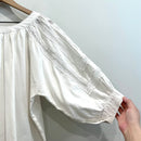 Crochet Eyelet Balloon Sleeve Top-5
