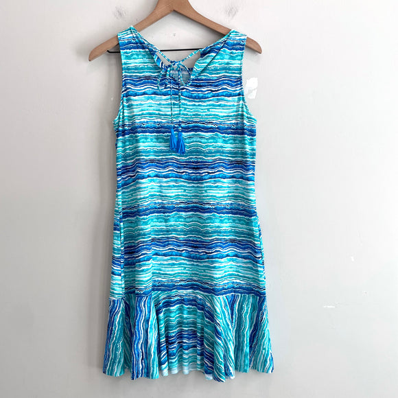Sleeveless Stretch Flounce Dress