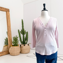 Ribbed Henley Top-1