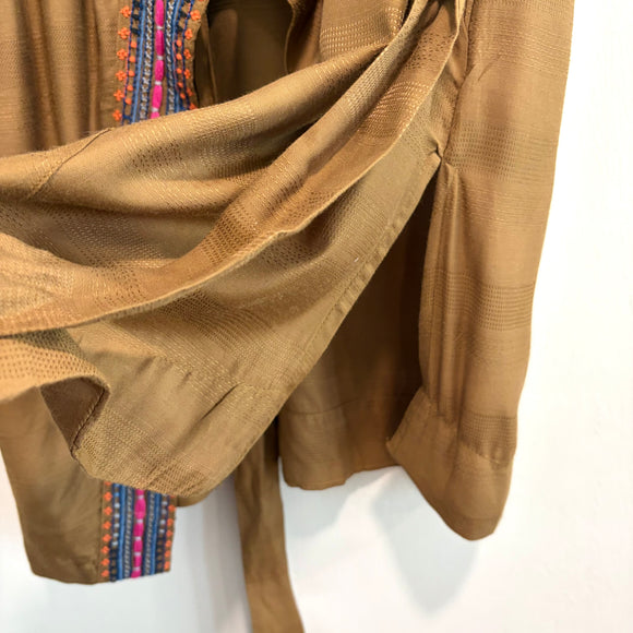 Embroidered Wrap Tunic
