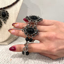 Beaded Black Jewelry Set-9