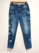 Floral High Rise Jeans-2
