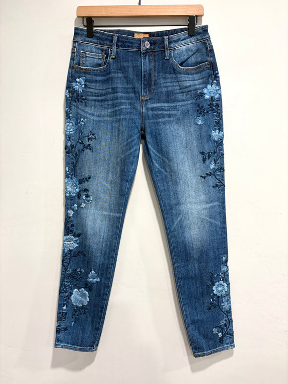Floral High Rise Jeans