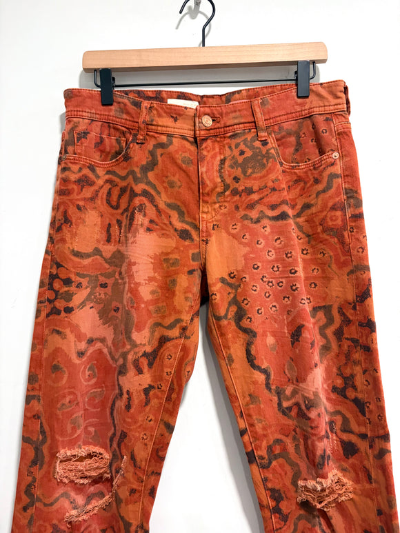 Motif Boyfriend Slim Jeans