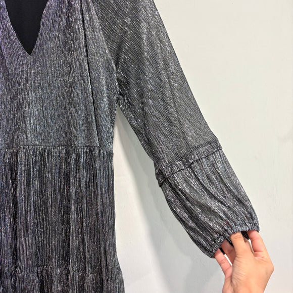 Metallic Long Sleeve Dress