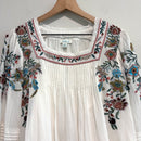 Floral Embroidered Peasant Top-3