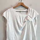 Side Tucked Cap Sleeve Top-3