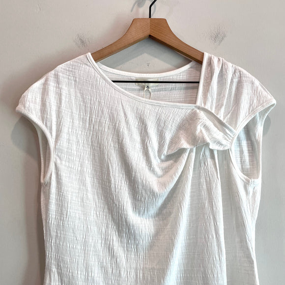 Side Tucked Cap Sleeve Top