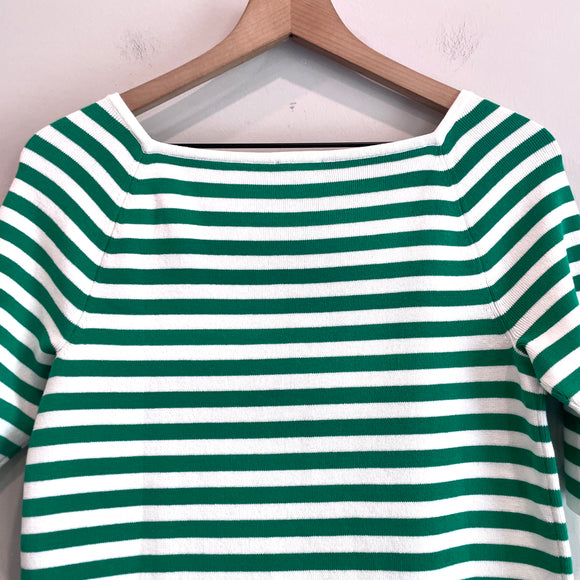 Striped Knit Stretch Sweater