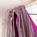 Metallic Striped Midi Dress-4