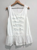 Ruffle Trim Tunic Top-2