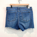 Distressed Cut Off Jean Shorts-5
