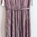 Metallic Striped Midi Dress-13
