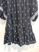 Embroidered Belted Dress-13
