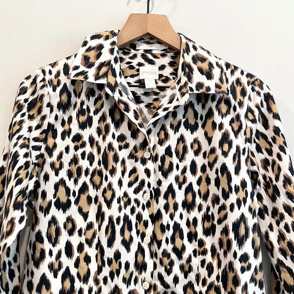 Leopard Button Down Shirt