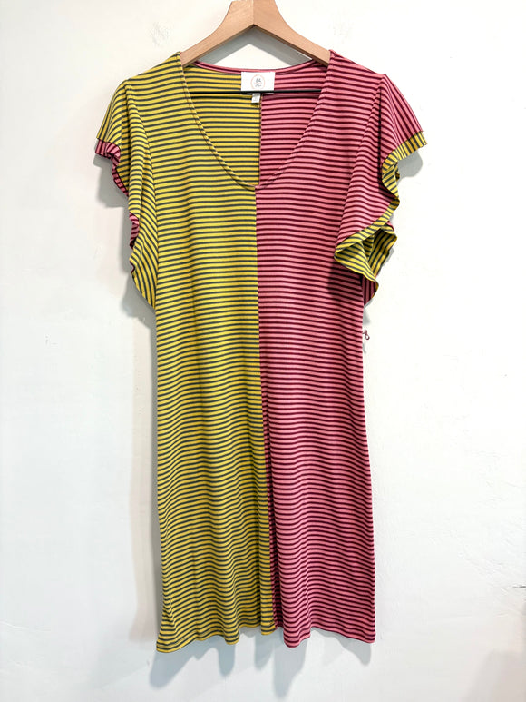 Colorblock Striped Dress