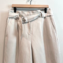Paperbag Belted Linen Blend Pants-2