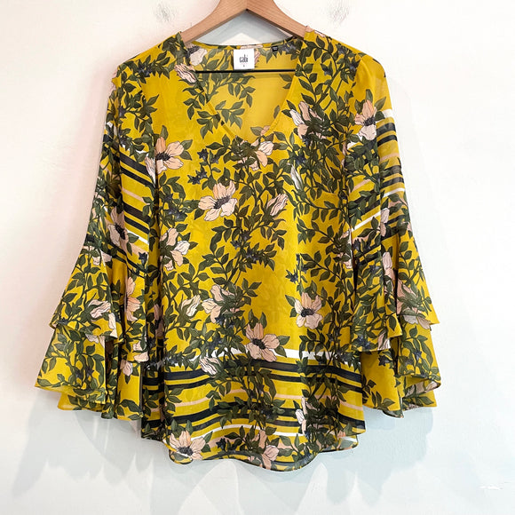 Floral Bell Sleeve Top