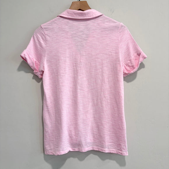 Striped Cuff Polo