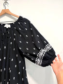 Embroidered Belted Dress-5