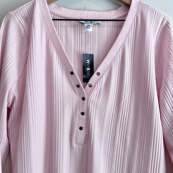 Ribbed Henley Top